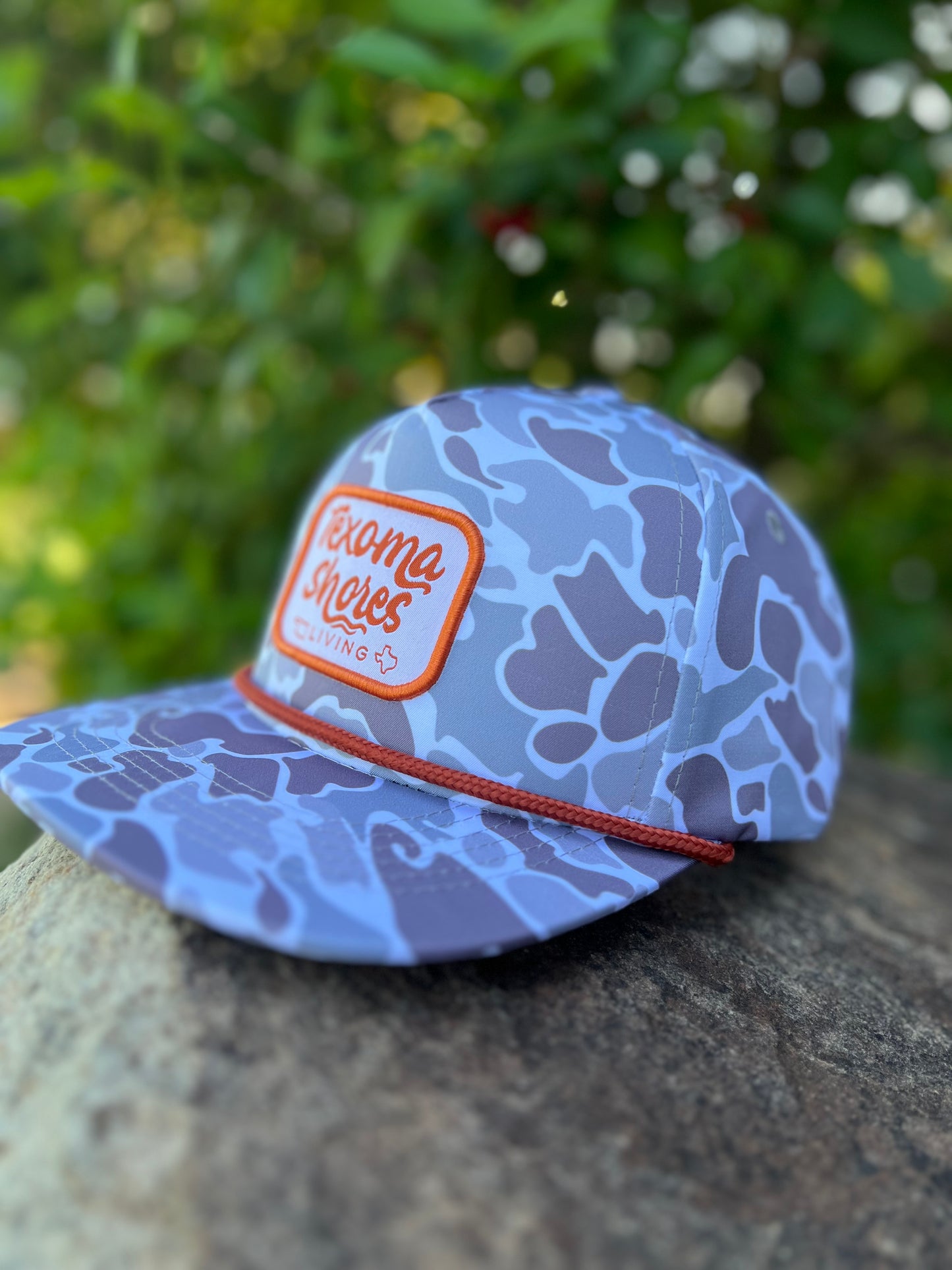 Vintage trucker in duck camo with patch
